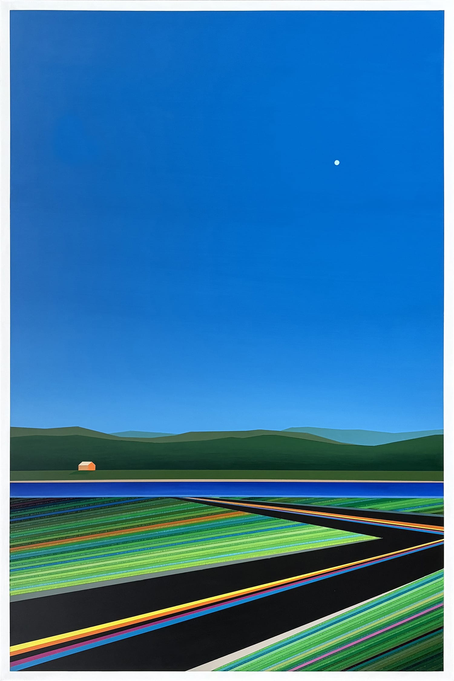 Patrick Déziel Oeuvre original - Peinture 36x24 Chemin des Arpents Verts