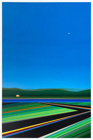 Patrick Déziel Oeuvre original - Peinture 36x24 Chemin des Arpents Verts