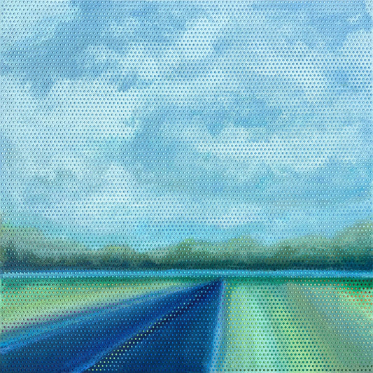 Patrick Déziel Oeuvre original - Peinture 24x24 Dérive du ciel