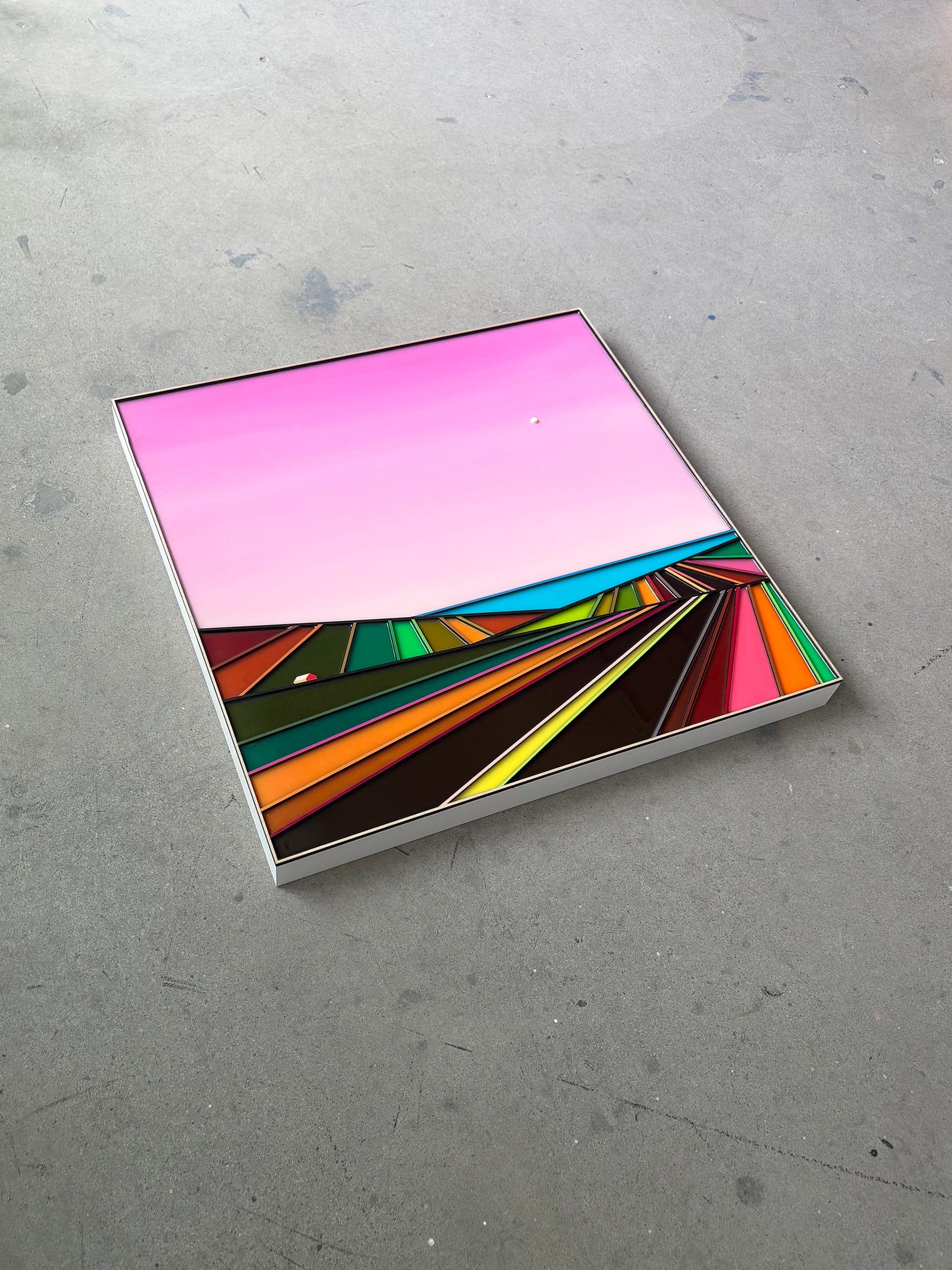 Patrick Déziel Oeuvre original - Peinture 24x24 Fading Shores