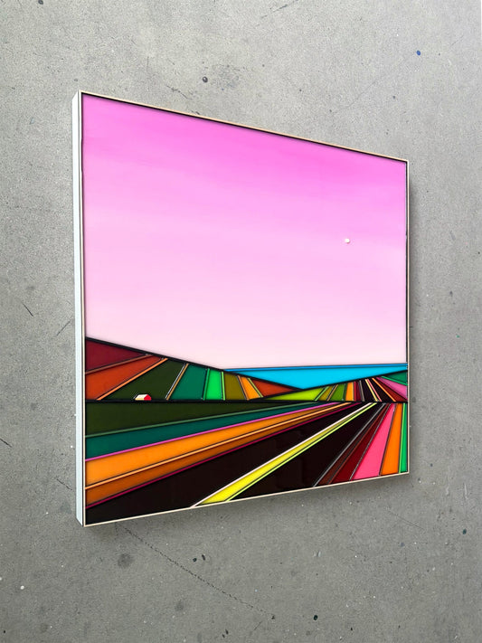 Patrick Déziel Oeuvre original - Peinture 24x24 Fading Shores