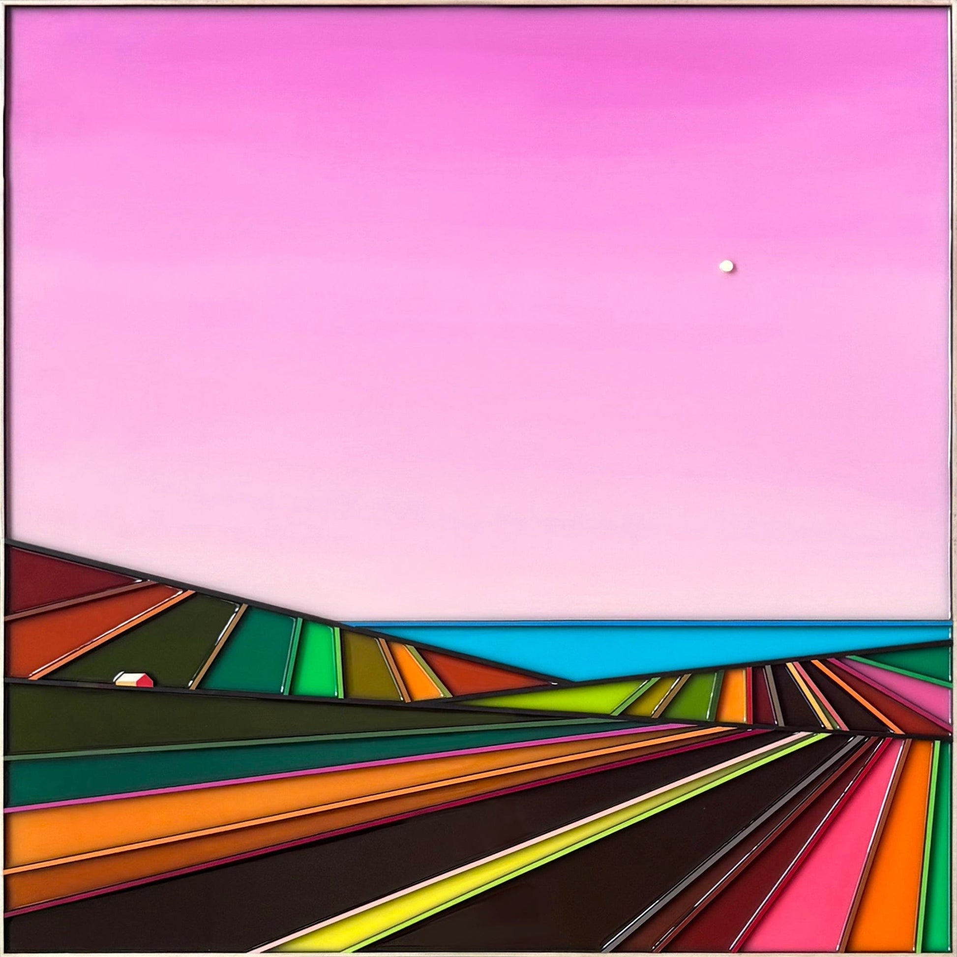 Patrick Déziel Oeuvre original - Peinture 24x24 Fading Shores