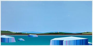 Patrick Déziel Oeuvre original - Peinture 30x60 Fragments polaire