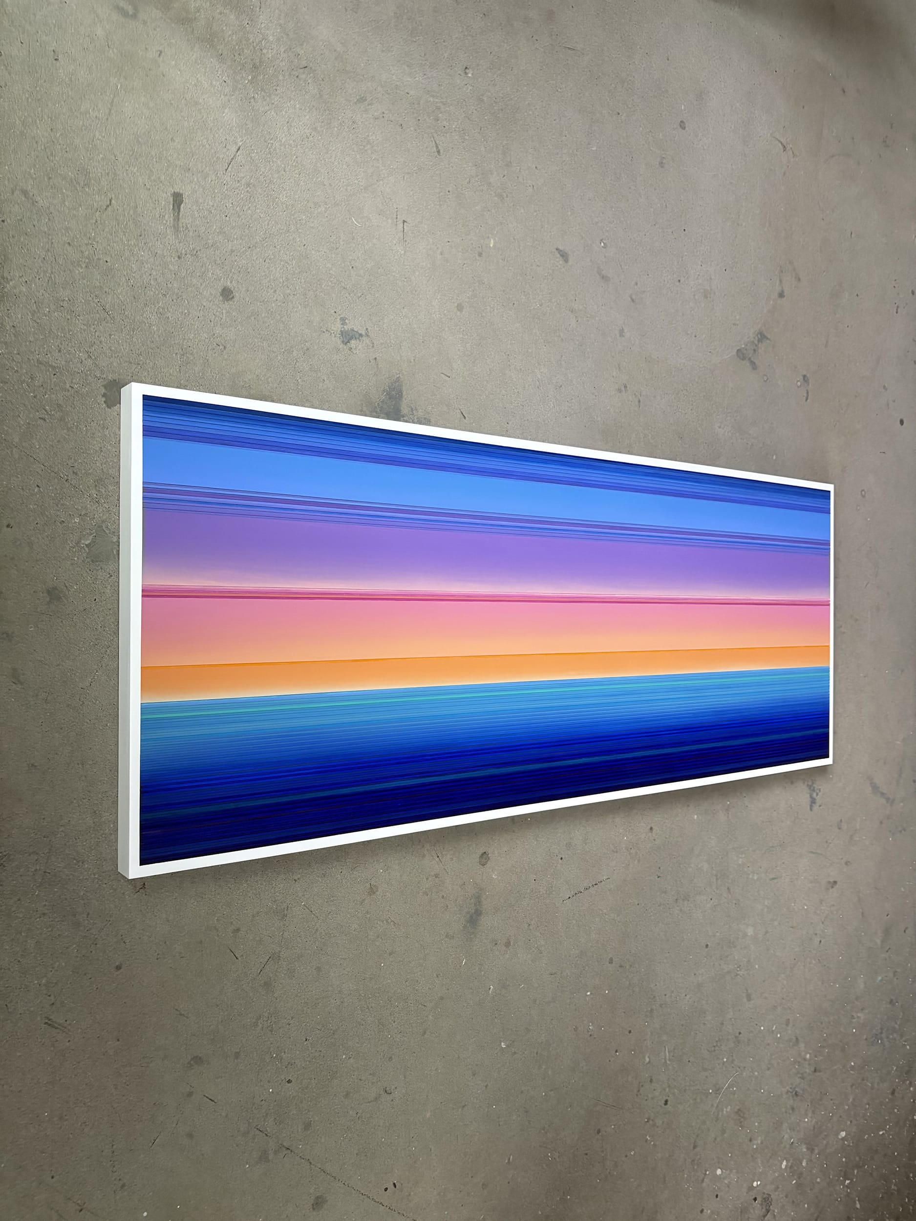 Patrick Déziel Oeuvre original - Peinture 24x60 Fusion Chromatique