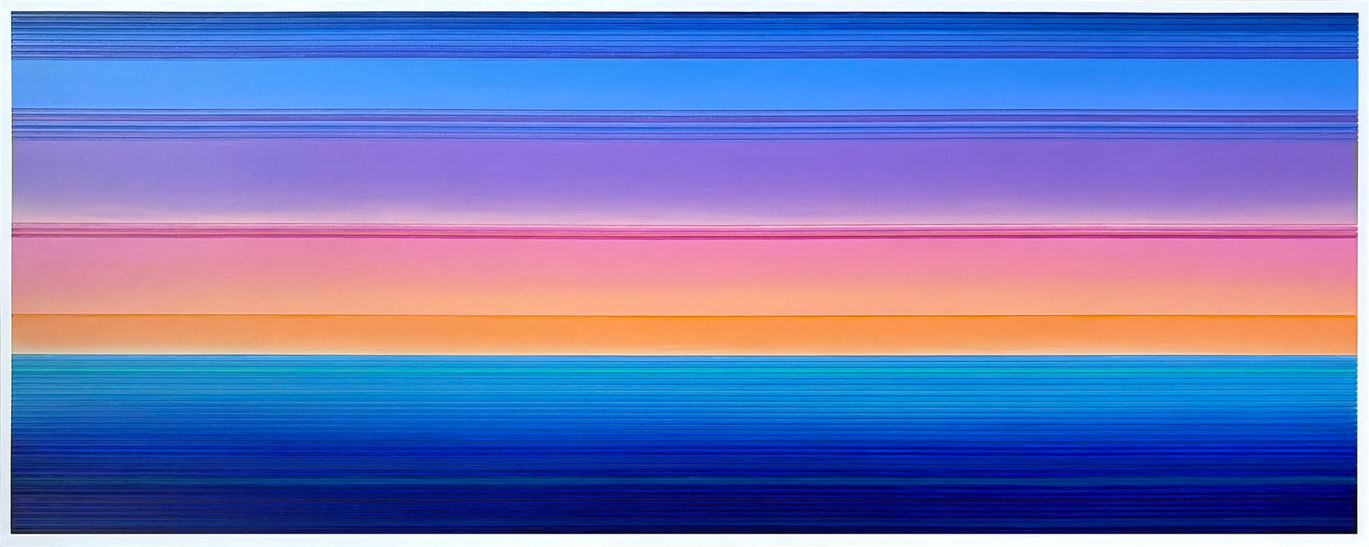 Patrick Déziel Oeuvre original - Peinture 24x60 Fusion Chromatique