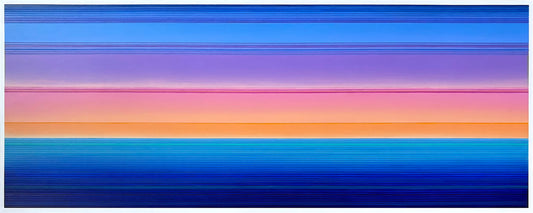 Patrick Déziel Oeuvre original - Peinture 24x60 Fusion Chromatique