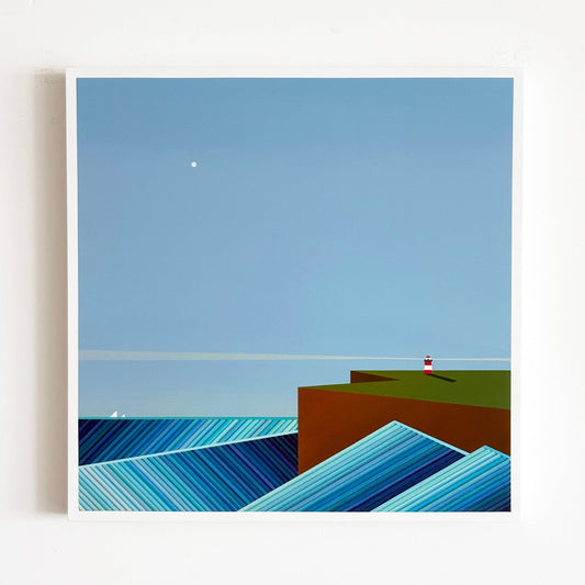 Patrick Déziel Oeuvre original - Peinture 24x24 Gardien de la mer