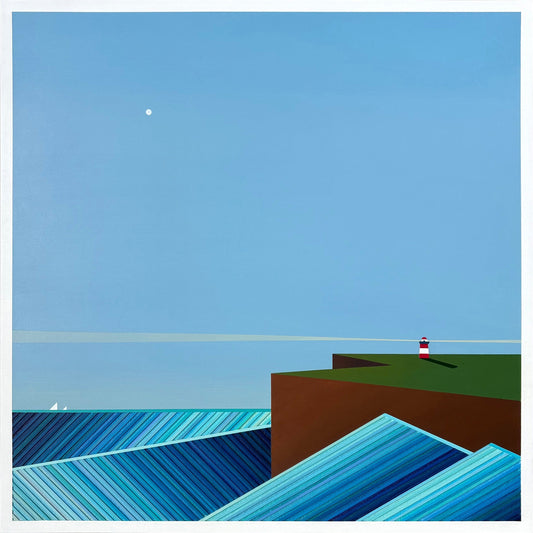 Patrick Déziel Oeuvre original - Peinture 24x24 Gardien de la mer