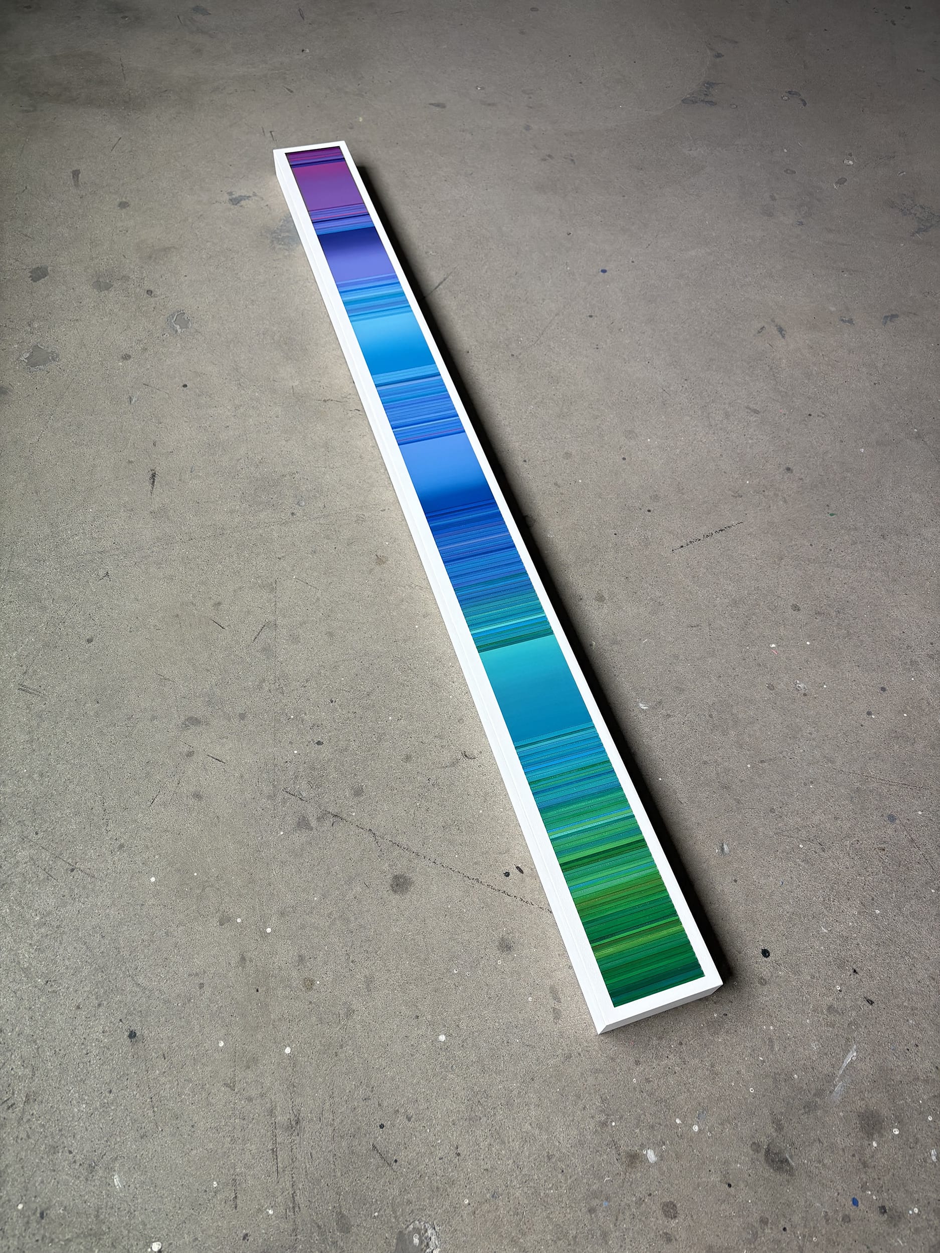 Patrick Déziel Oeuvre original - Peinture 60x5 Lignes