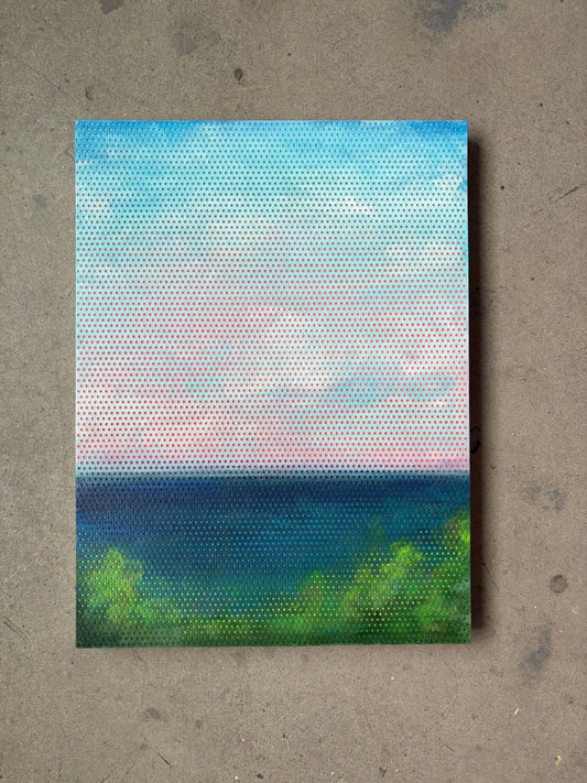 Patrick Déziel Oeuvre original - Peinture 24x18 Nuages en suspension