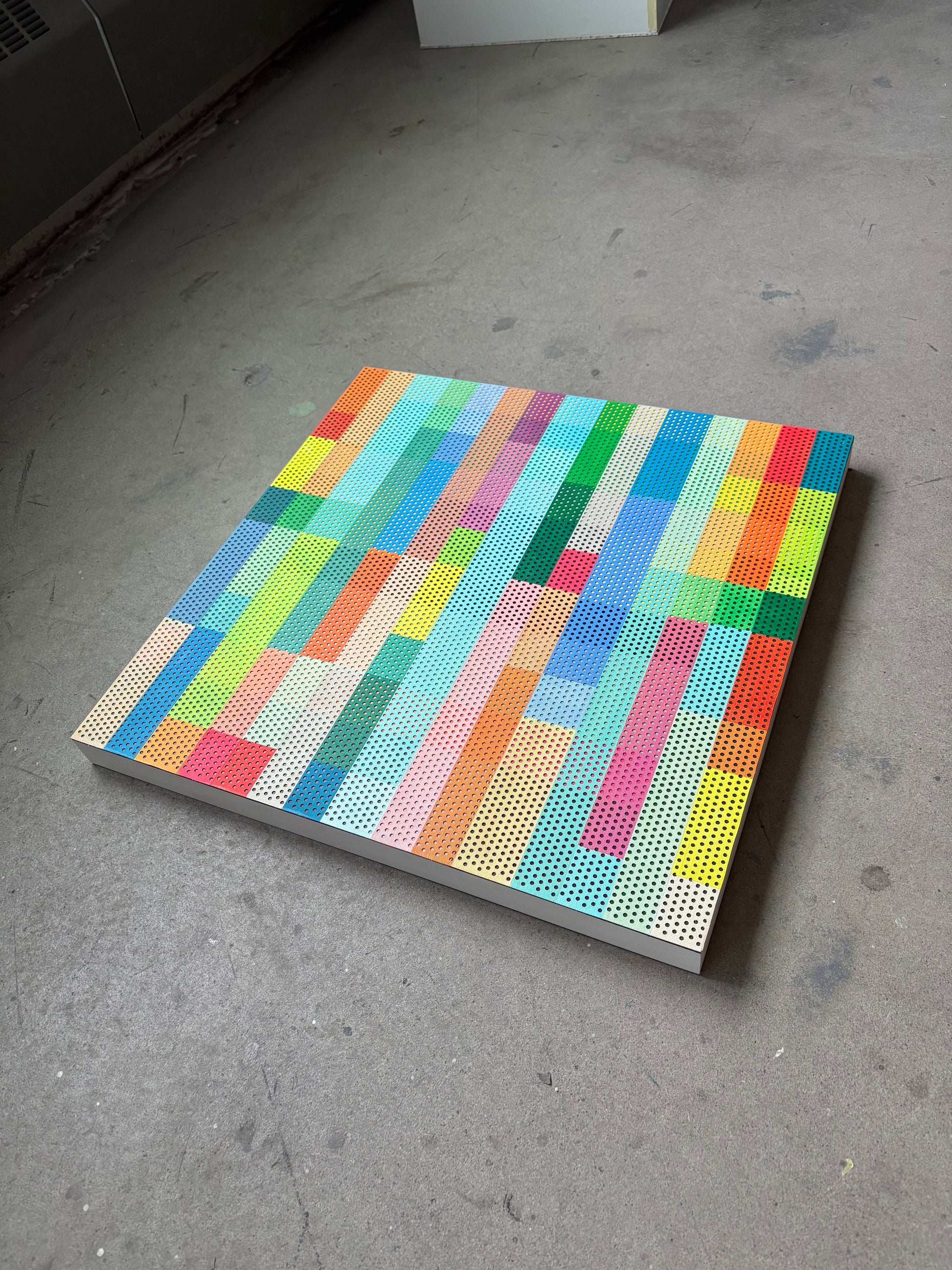 Patrick Déziel Oeuvre original - Peinture 24x24 Piknic Electronik