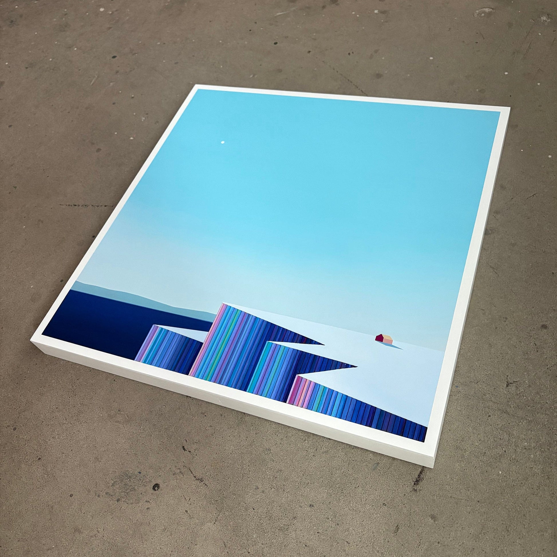 Patrick Déziel Oeuvre original - Peinture 24x24 Svalbard