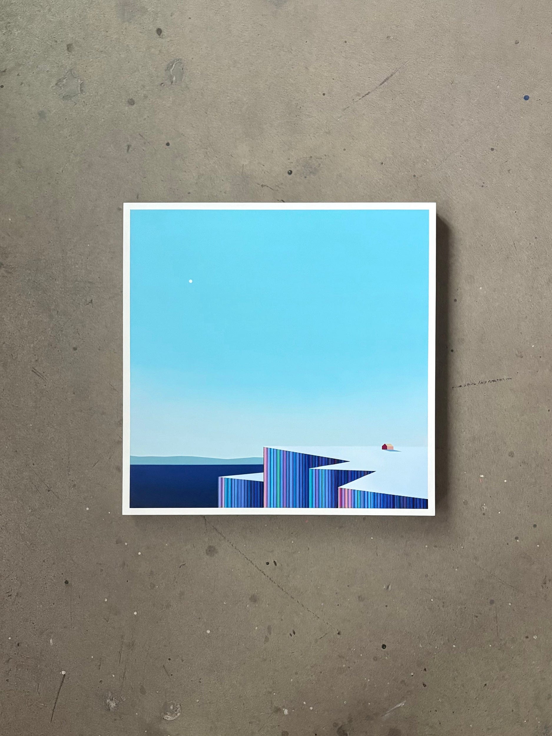 Patrick Déziel Oeuvre original - Peinture 24x24 Svalbard