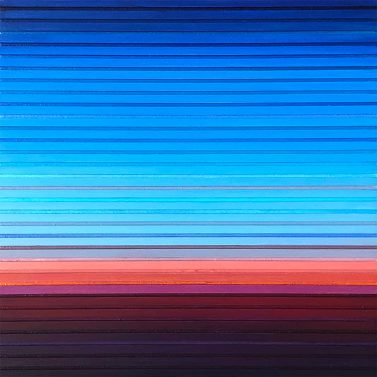 Patrick Déziel Oeuvre original - Peinture 12x12 Tropical Sunset