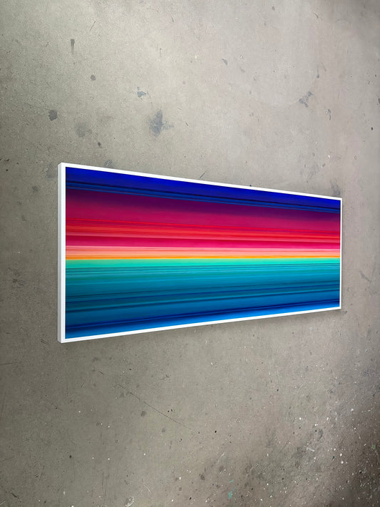 Patrick Déziel Oeuvre original - Peinture 24x60 Vague Magnétique