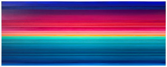 Patrick Déziel Oeuvre original - Peinture 24x60 Vague Magnétique