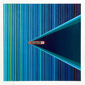 Patrick Déziel Oeuvre original - Techniques mixtes 12x12 Cargo