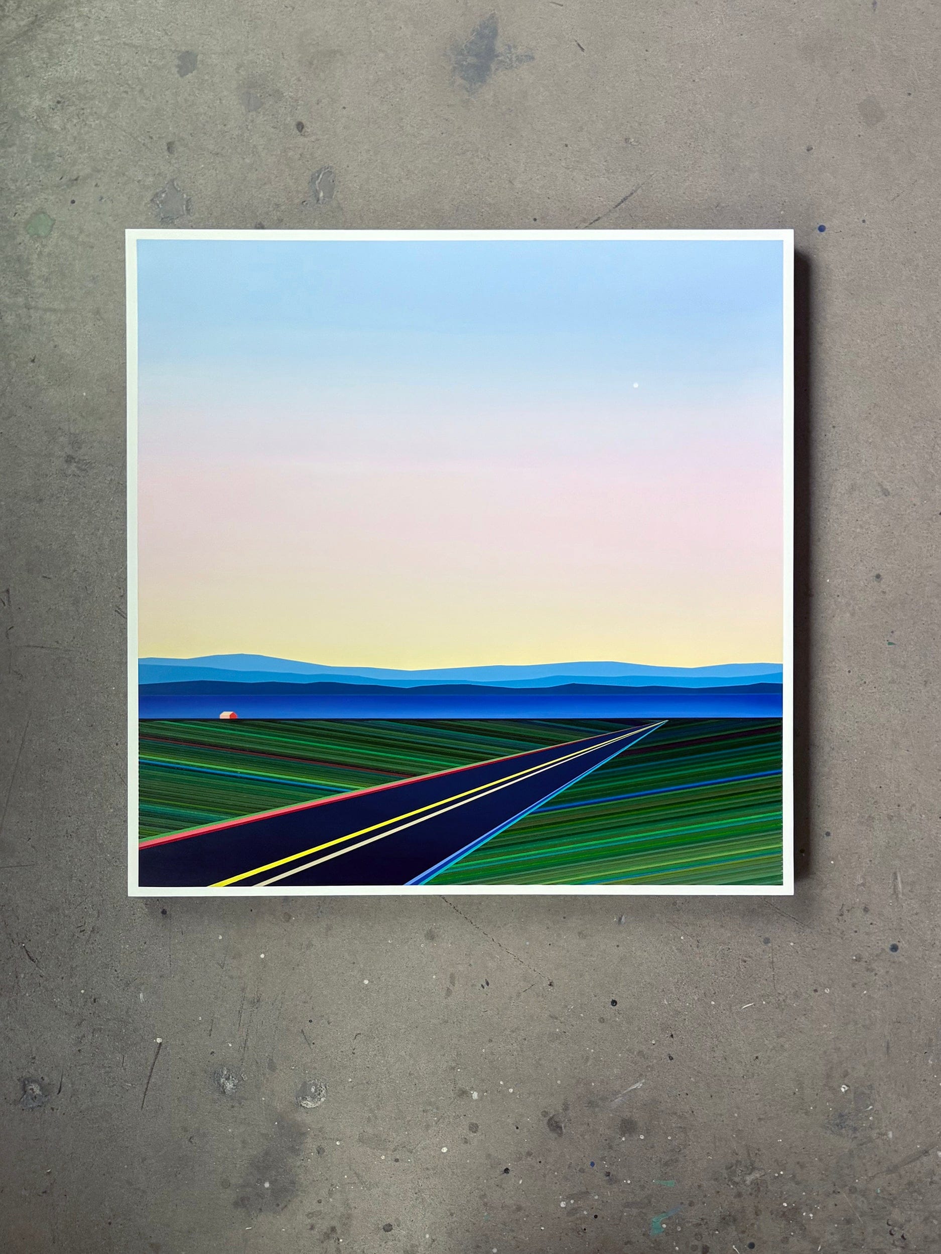 Patrick Déziel Oeuvre original - Techniques mixtes 36x36 L'espace du silence