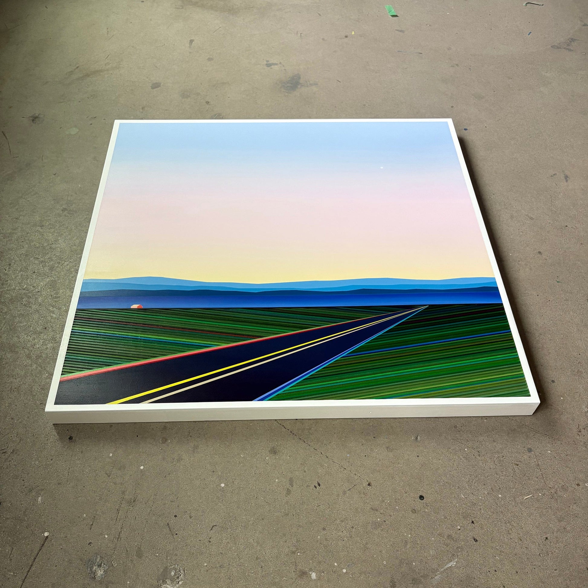 Patrick Déziel Oeuvre original - Techniques mixtes 36x36 L'espace du silence