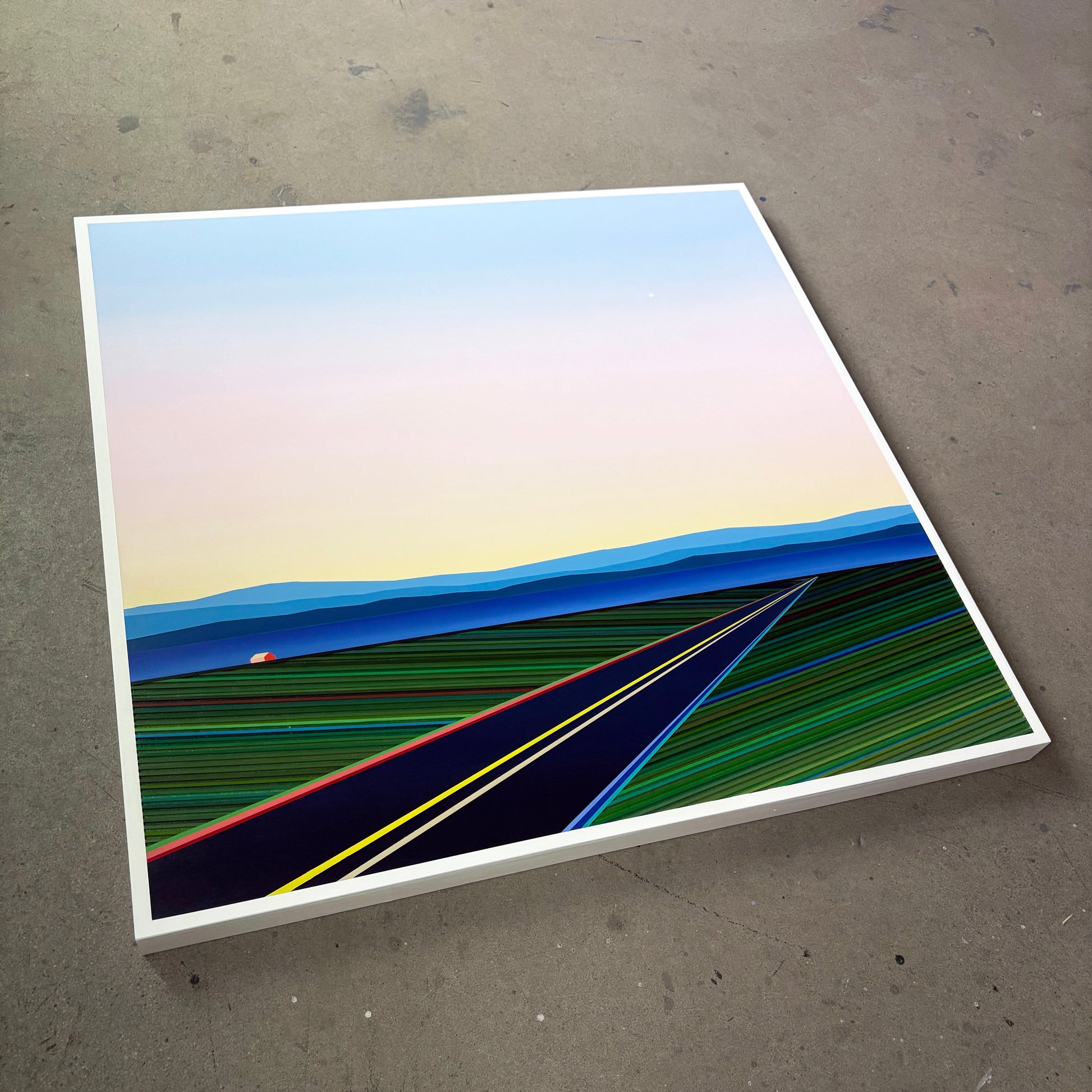 Patrick Déziel Oeuvre original - Techniques mixtes 36x36 L'espace du silence