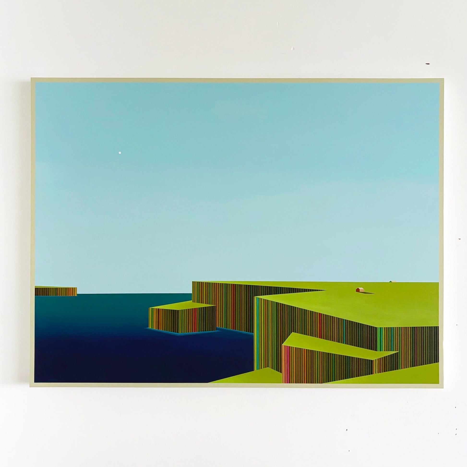 Patrick Déziel Oeuvre original - Techniques mixtes 36x48 Les Îles