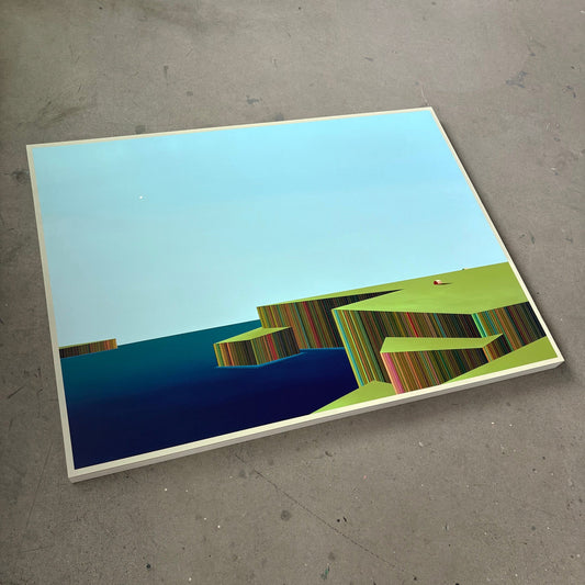 Patrick Déziel Oeuvre original - Techniques mixtes 36x48 Les Îles