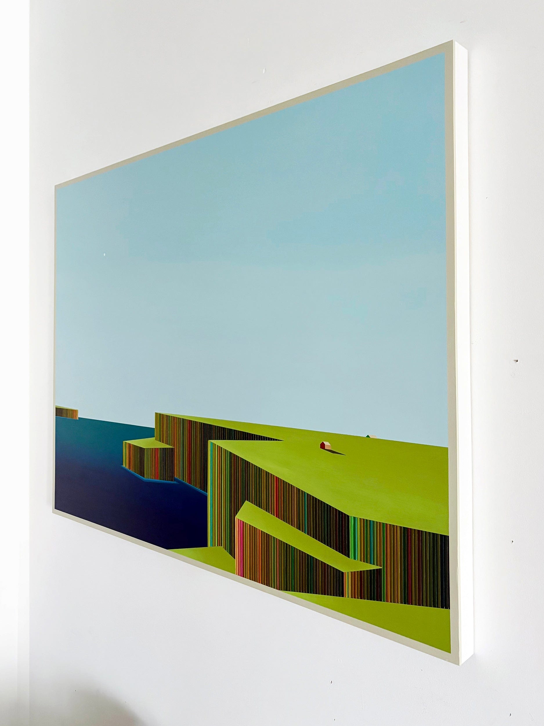 Patrick Déziel Oeuvre original - Techniques mixtes 36x48 Les Îles
