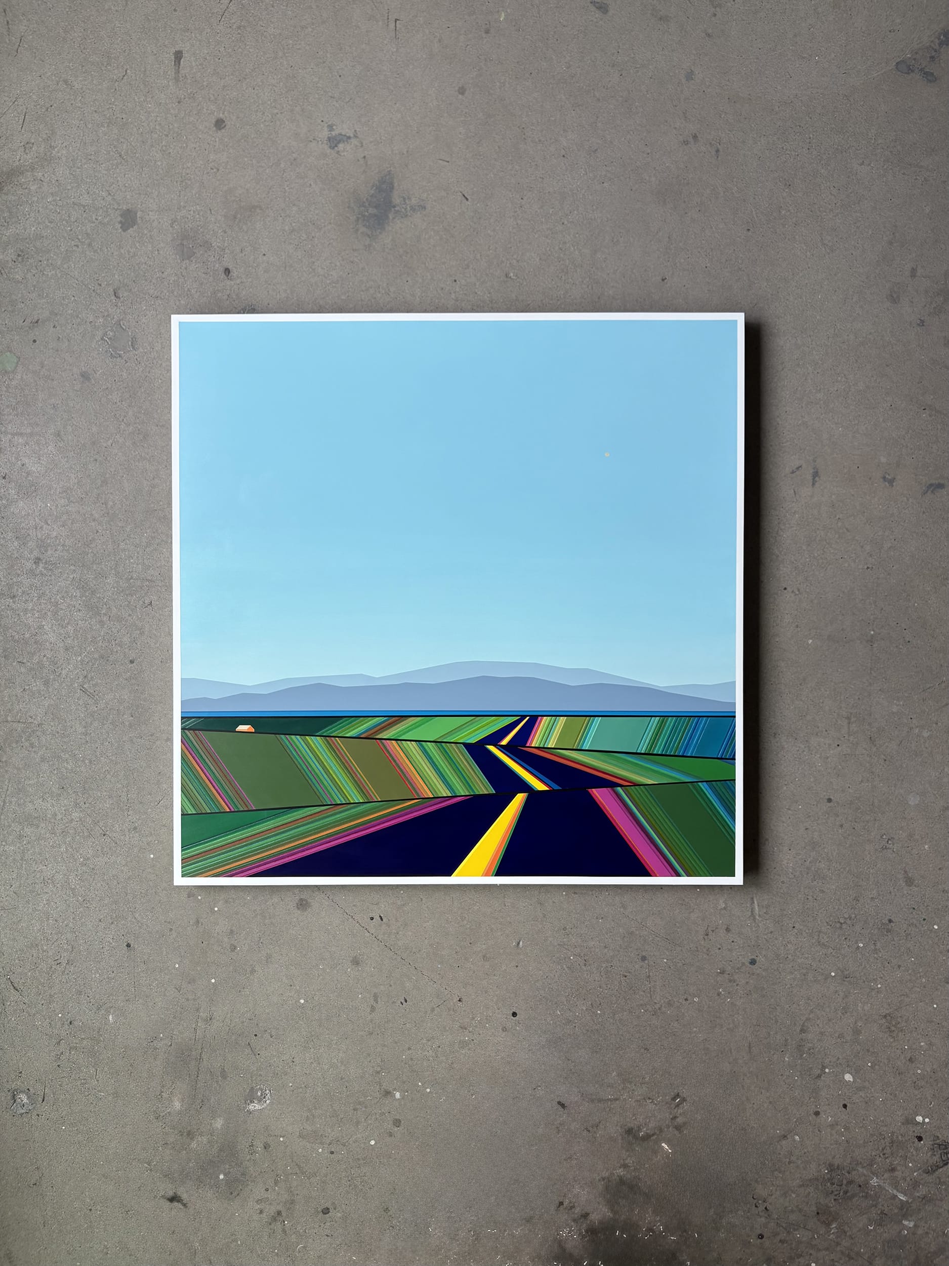 Patrick Déziel Oeuvre original - Techniques mixtes 36x36 Living The Landscape