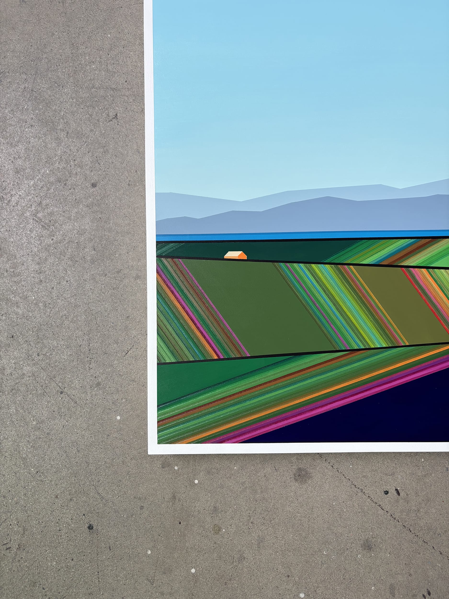 Patrick Déziel Oeuvre original - Techniques mixtes 36x36 Living The Landscape