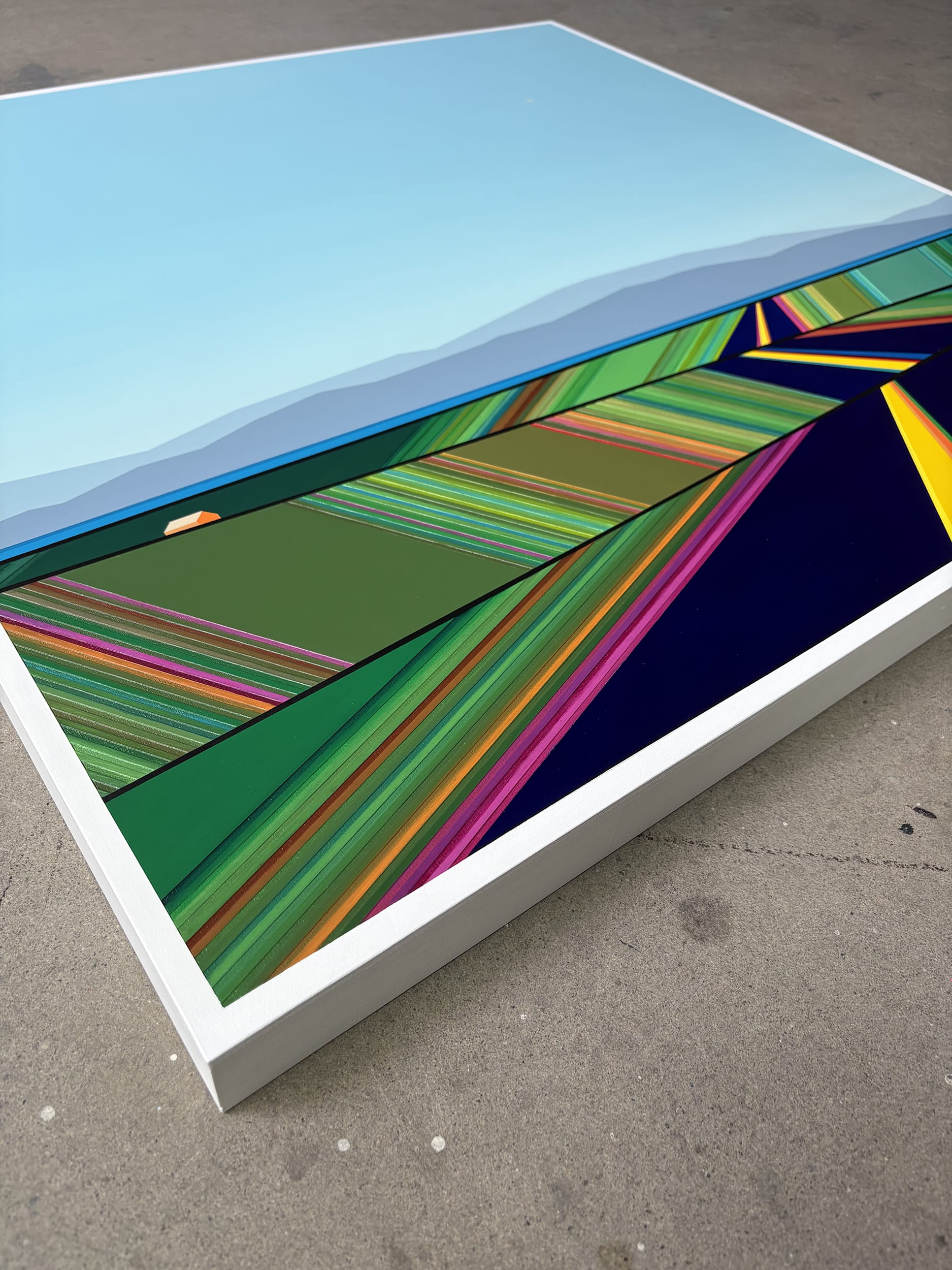 Patrick Déziel Oeuvre original - Techniques mixtes 36x36 Living The Landscape