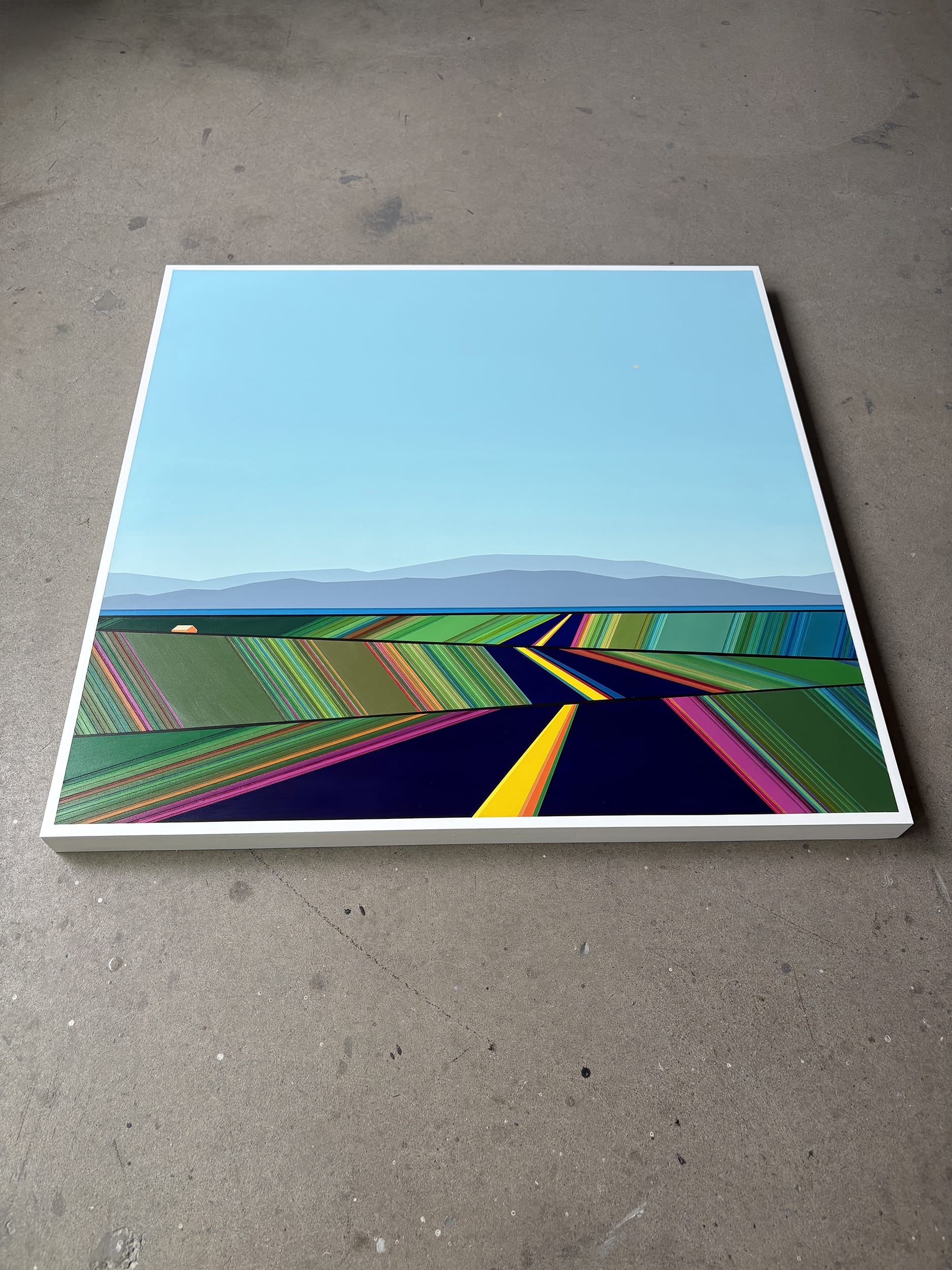 Patrick Déziel Oeuvre original - Techniques mixtes 36x36 Living The Landscape