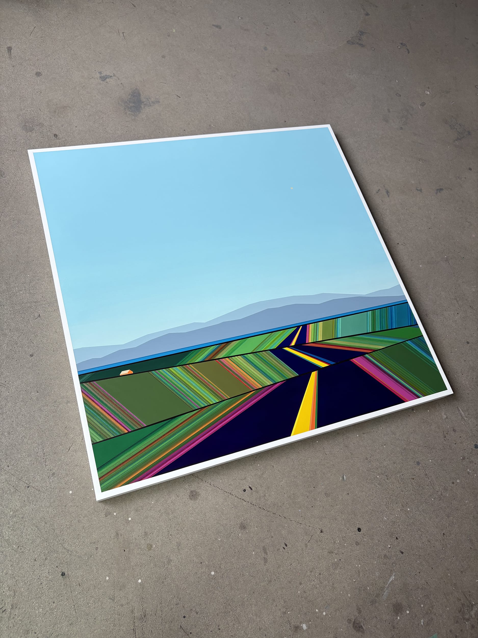 Patrick Déziel Oeuvre original - Techniques mixtes 36x36 Living The Landscape