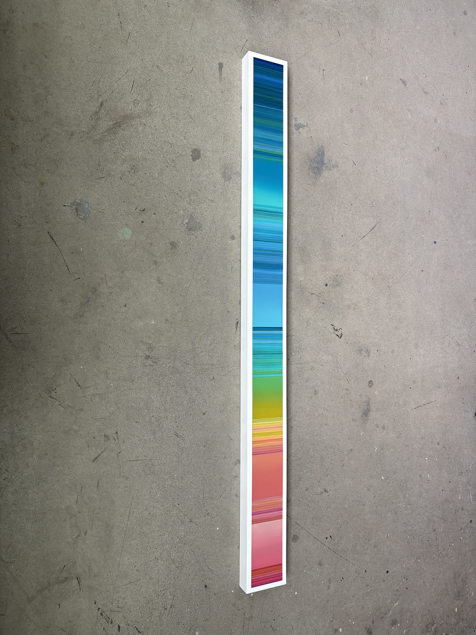 Patrick Déziel Oeuvre original - Techniques mixtes 60x5 Lumière en transit