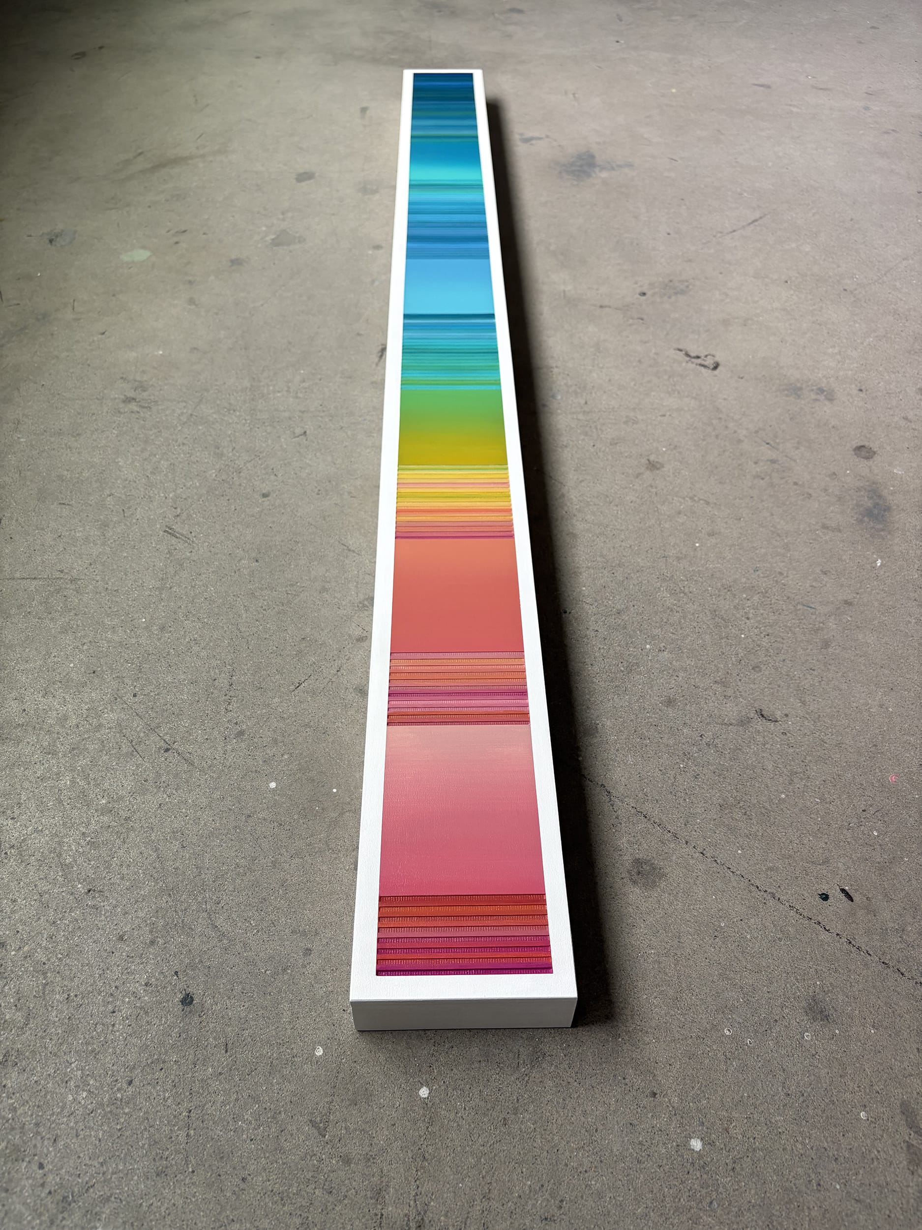 Patrick Déziel Oeuvre original - Techniques mixtes 60x5 Lumière en transit
