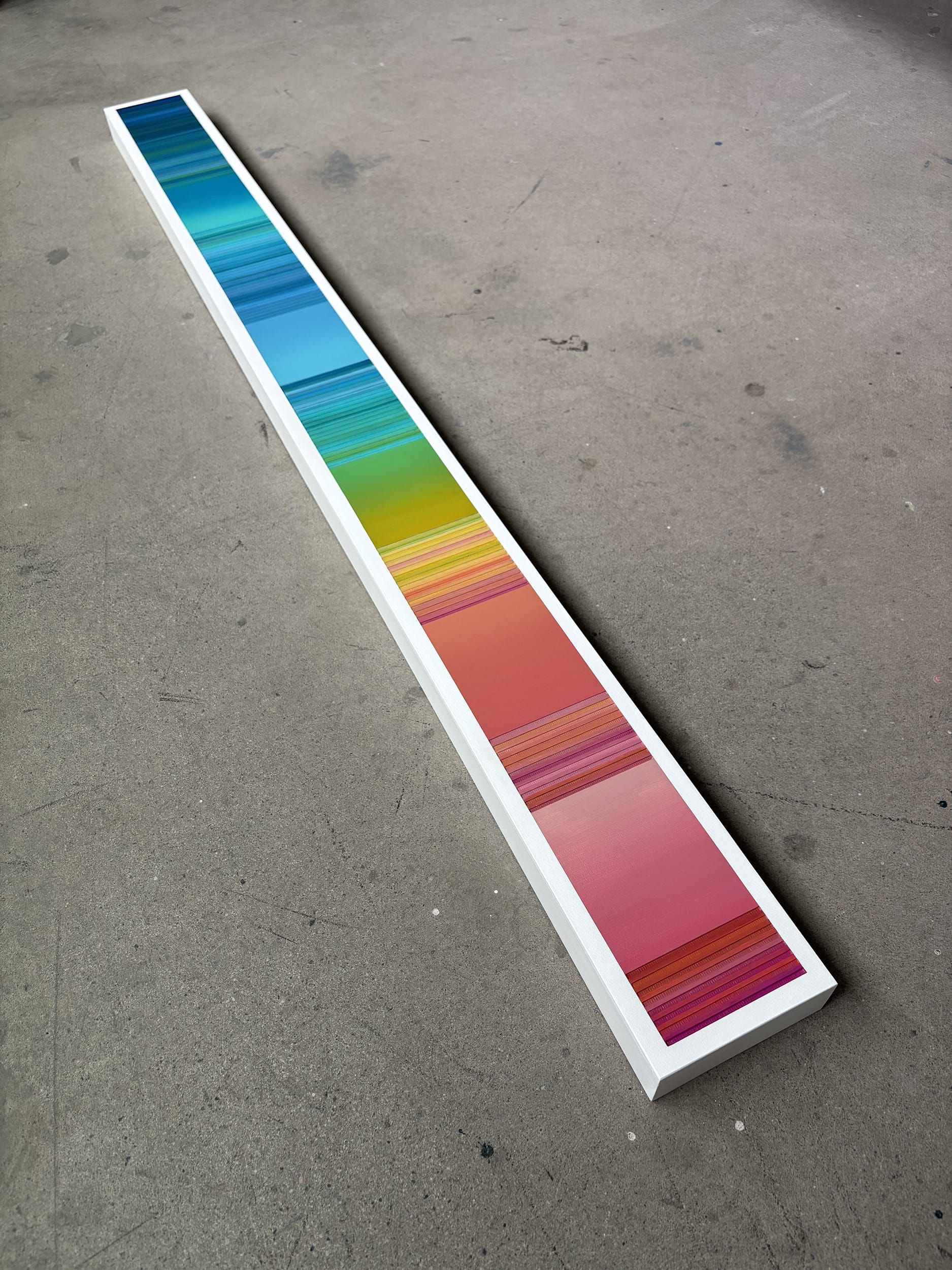 Patrick Déziel Oeuvre original - Techniques mixtes 60x5 Lumière en transit