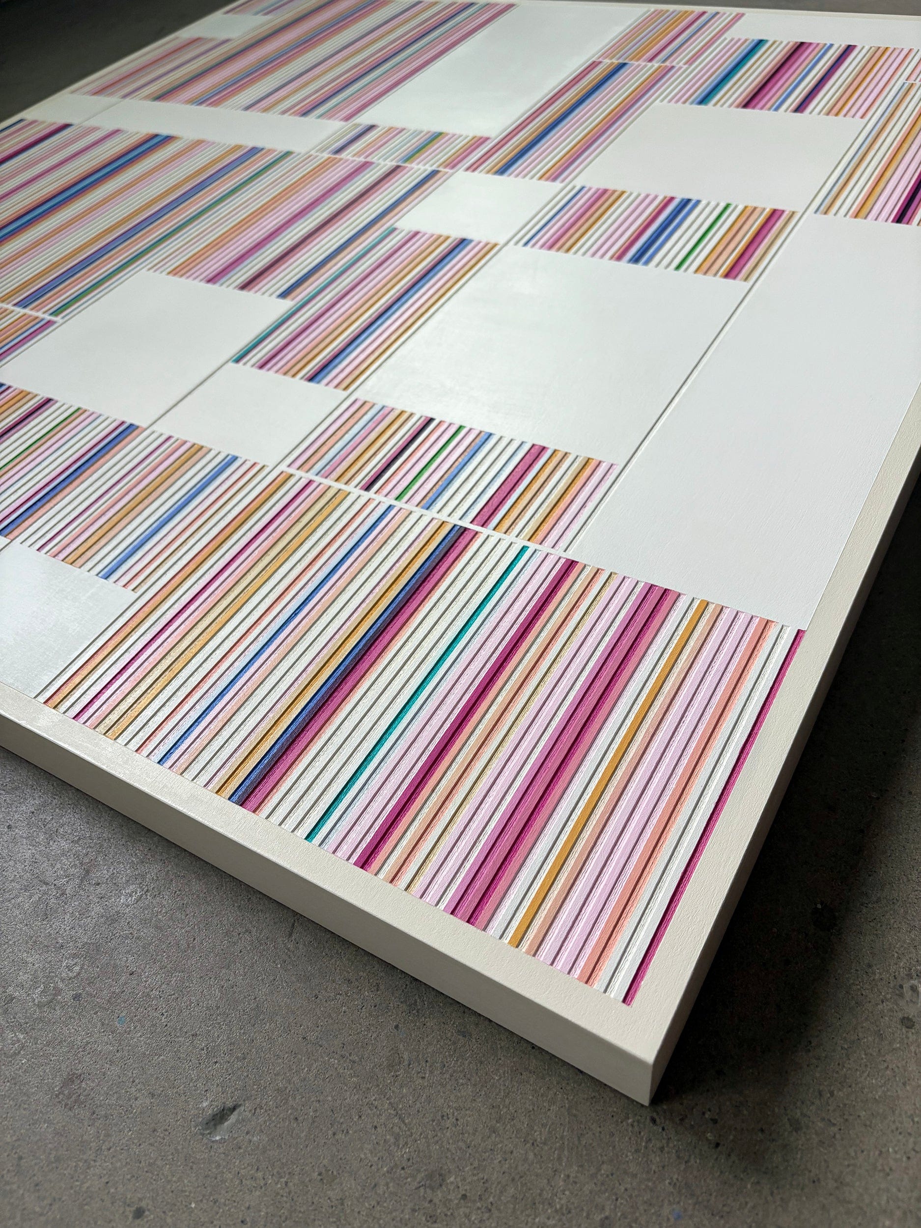 Patrick Déziel Oeuvre original - Techniques mixtes 36x36 Parfum digital