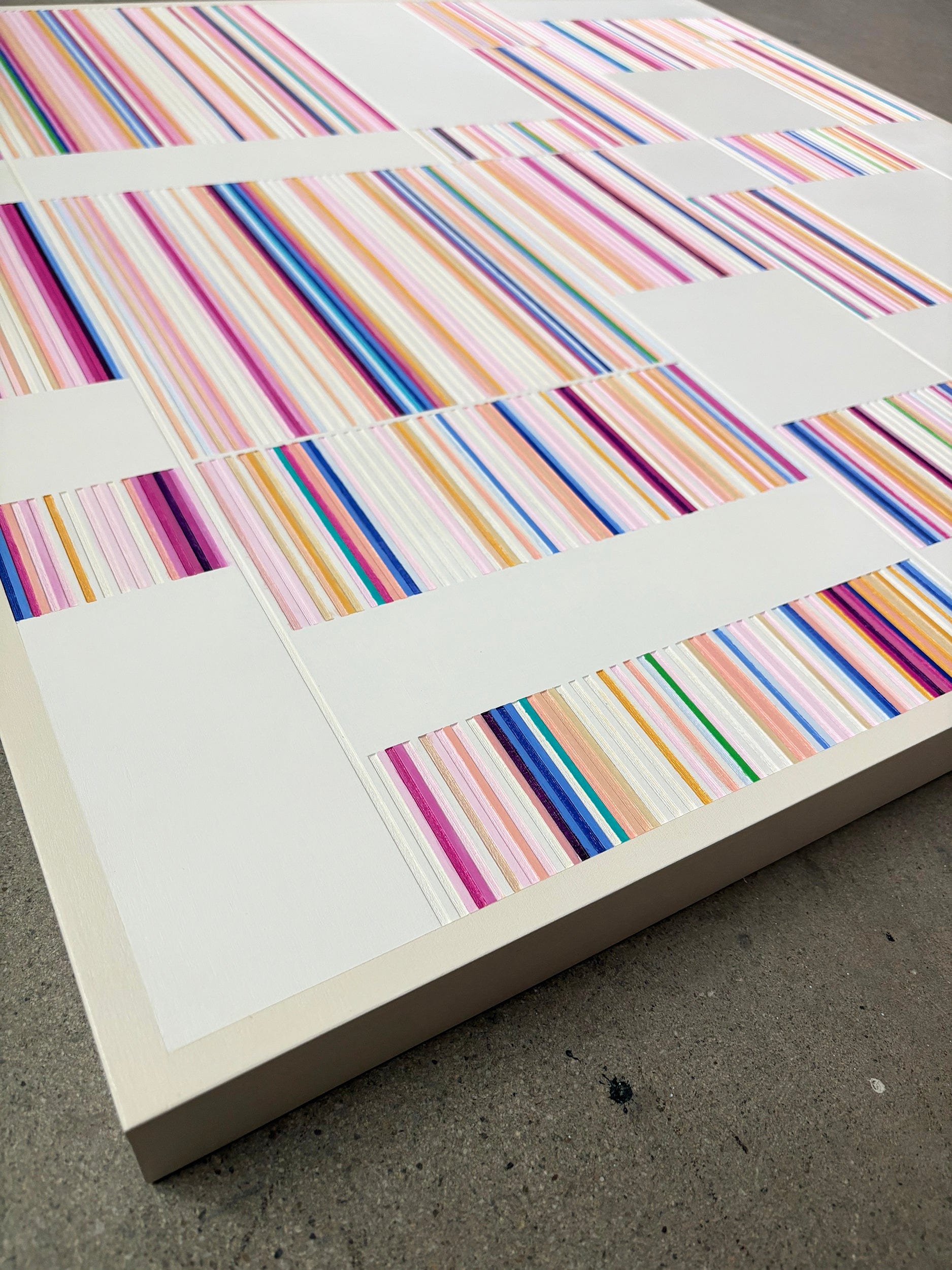 Patrick Déziel Oeuvre original - Techniques mixtes 36x36 Parfum digital