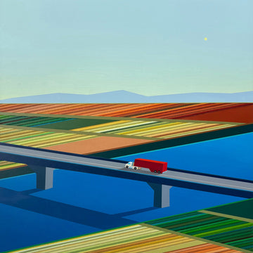 Patrick Déziel Oeuvre original - Techniques mixtes 24x24 Passage de jour