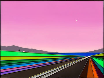 Patrick Déziel Oeuvre original - Techniques mixtes 36x48 Rolling Getaway