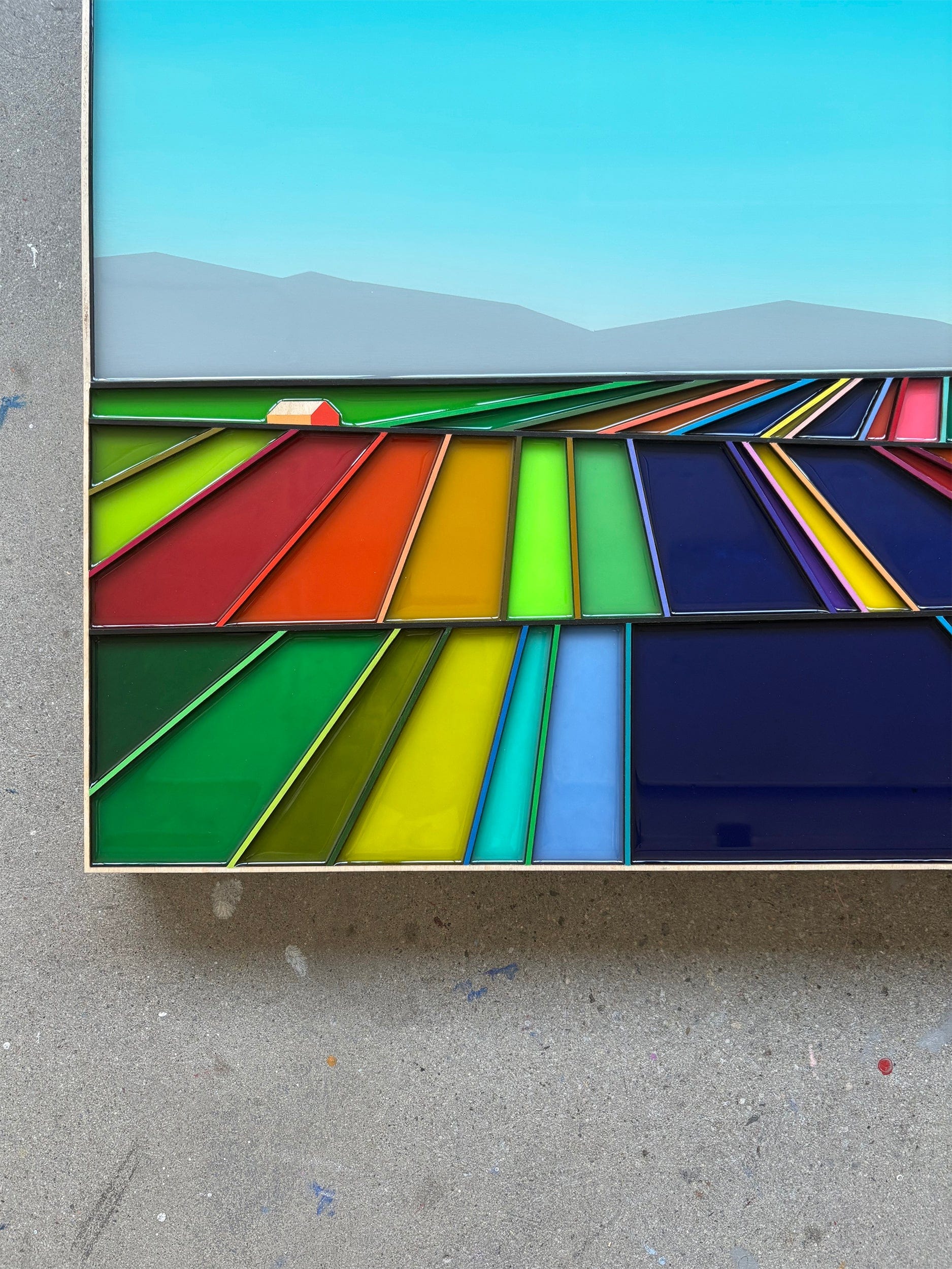 Patrick Déziel Oeuvre original - Techniques mixtes 36x60 Summer Breeze