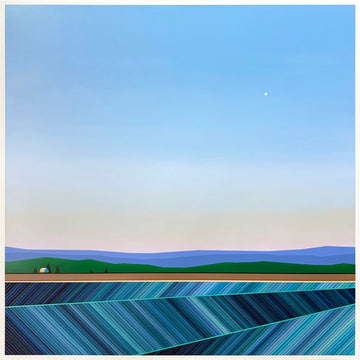 Patrick Déziel Oeuvre original - Techniques mixtes 36x36 Vagues de tempête