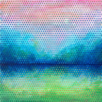 Patrick Déziel Oeuvre original - Techniques mixtes 12x12 World Of Fantasy