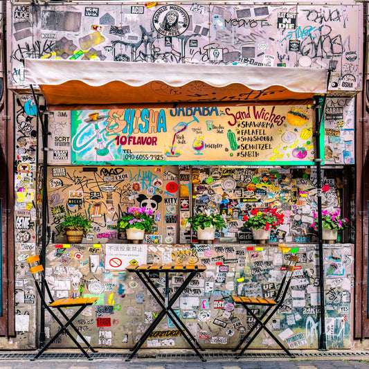 Phil Carrière Oeuvre original - Photographie Punk Cafe