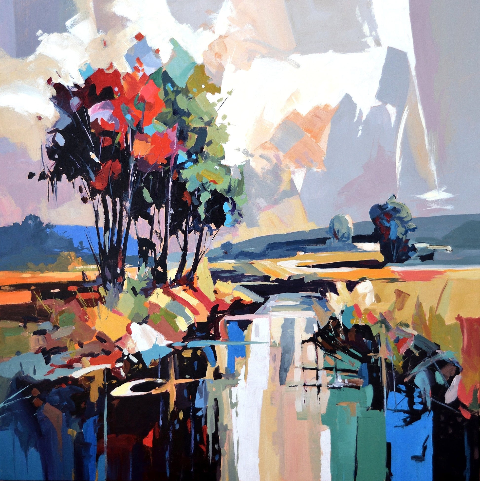 Robert Séguin Oeuvre original - Peinture 36x36 Arcadia 2511