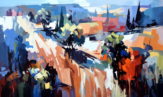 Robert Séguin Oeuvre original - Peinture 36x60 Arcadia 2512