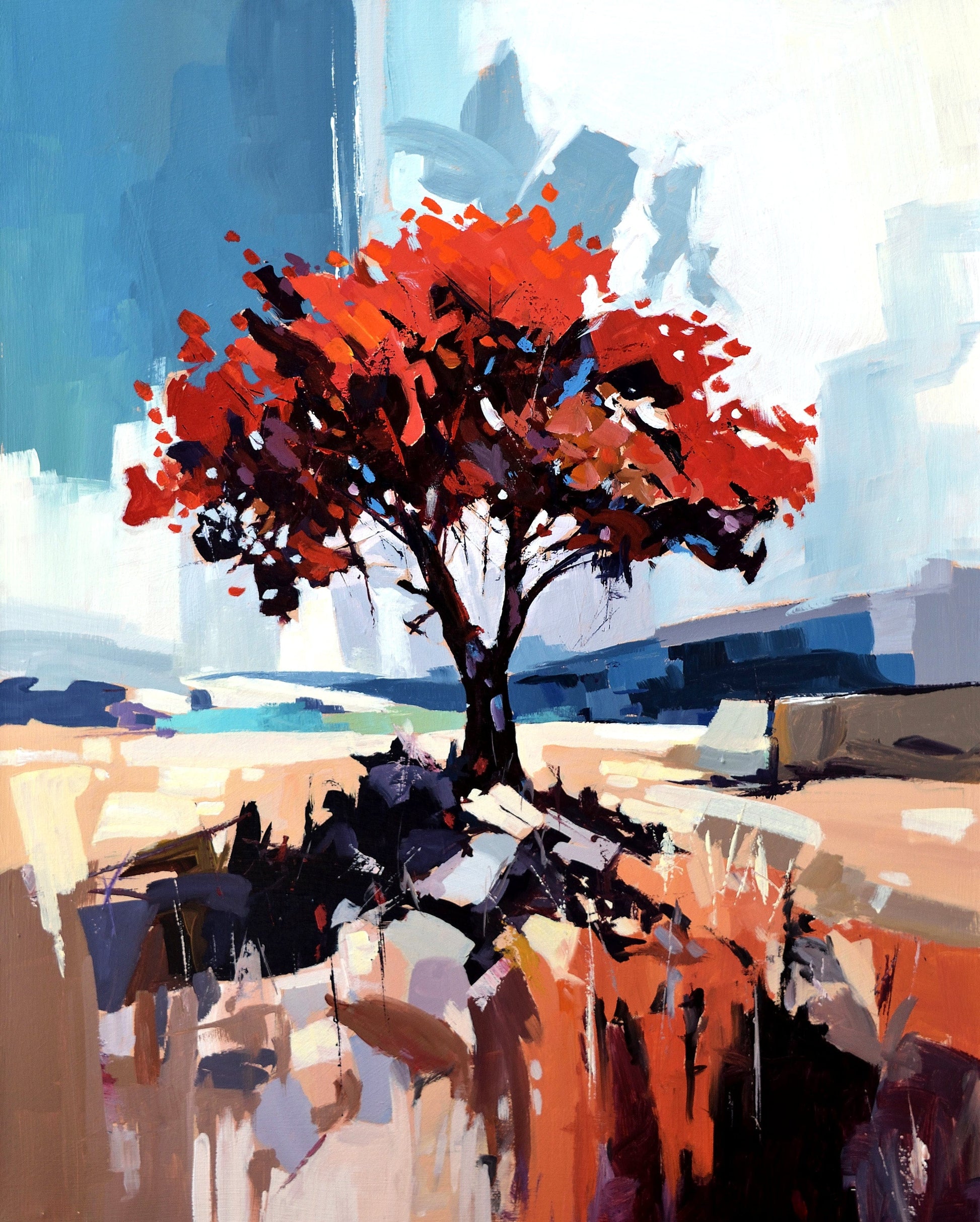 Robert Séguin Oeuvre original - Peinture 30x24 Arcadia 2520