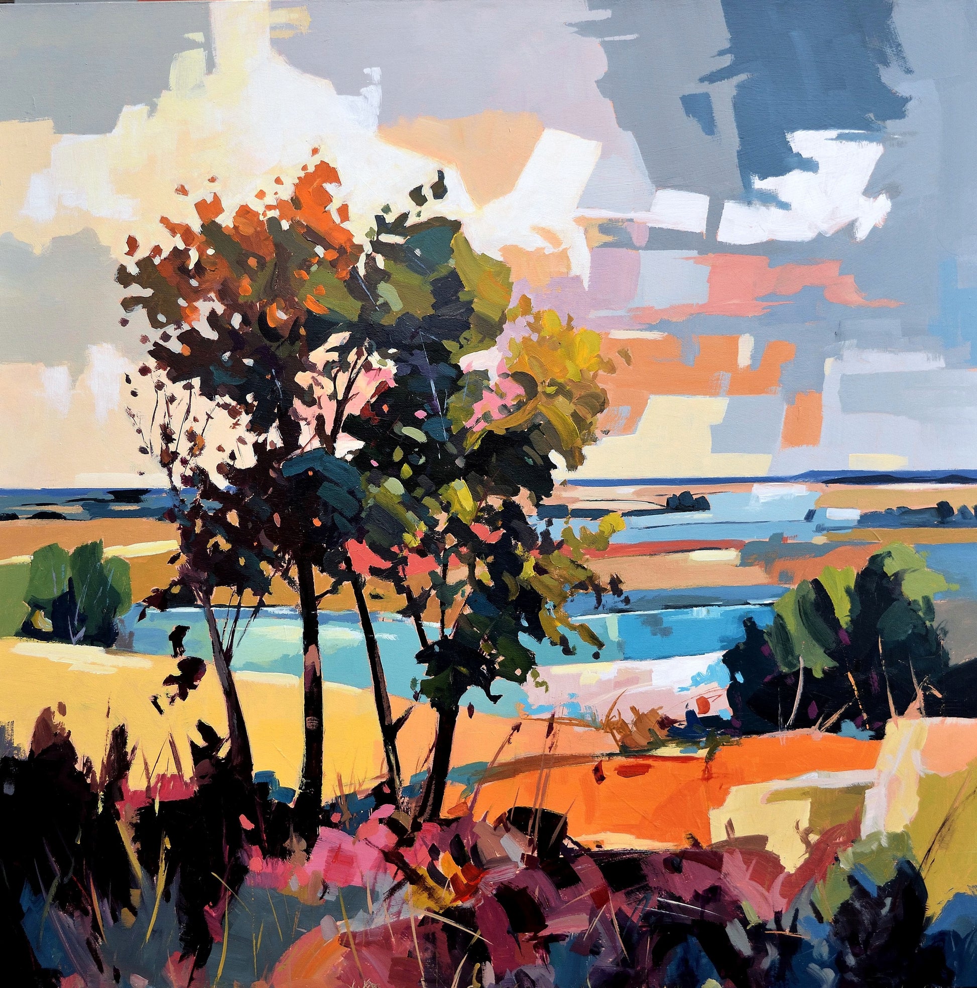 Robert Séguin Oeuvre original - Peinture 36x36 Arcadia 2527