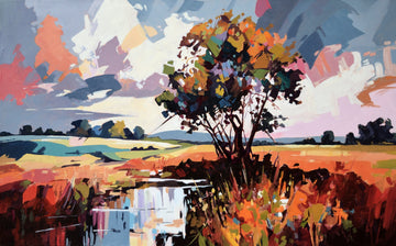 Robert Séguin Oeuvre original - Peinture 30x48 Arcadia 2532