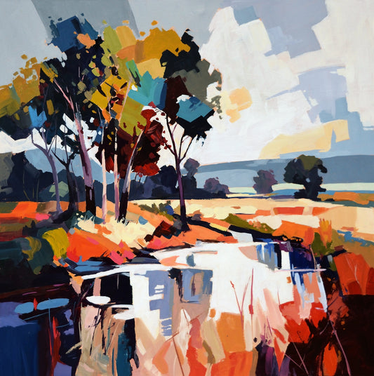 Robert Séguin Oeuvre original - Peinture 30x30 Arcadia 2533