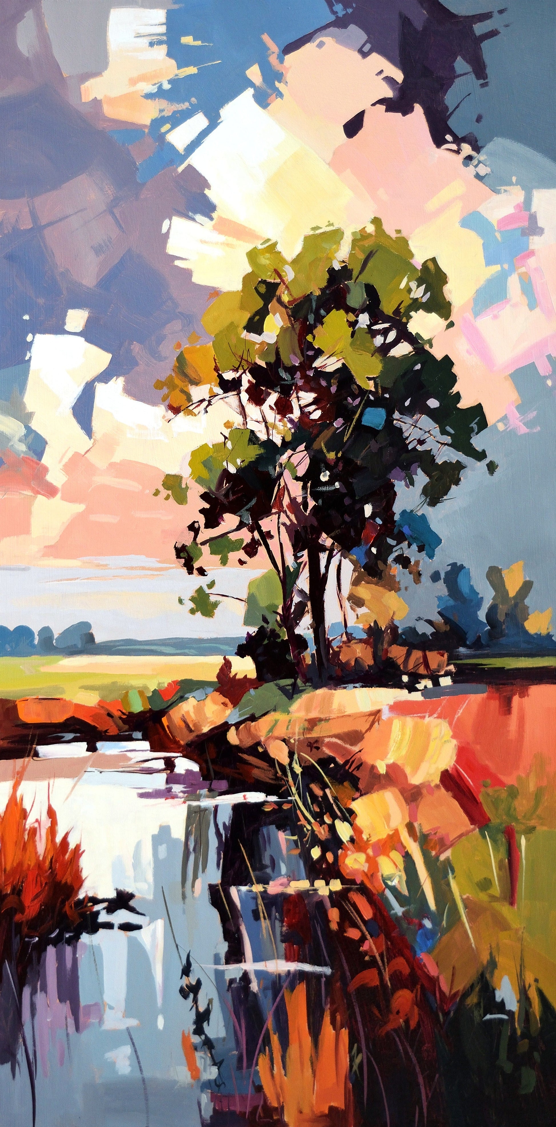 Robert Séguin Oeuvre original - Peinture 48x24 Arcadia 2534